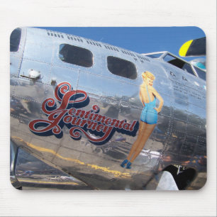 Aircraft Nose Art Mouse Pad