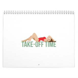 Aircraft Nose Art Take Off Time Pin-Up Girl Gift Calendar