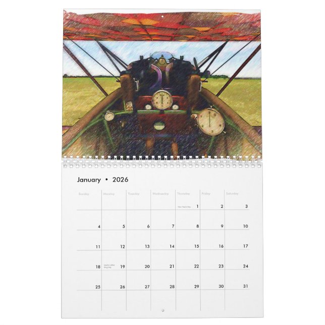 Aircraft of WWI Calendar (Jan 2026)