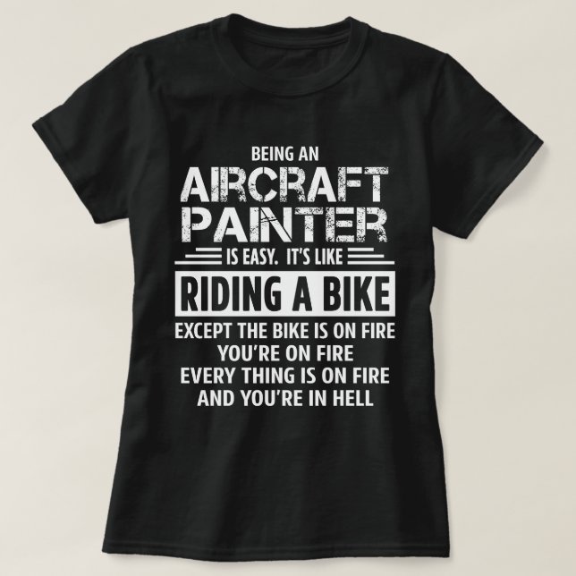 Aircraft Painter T-Shirt (Design Front)