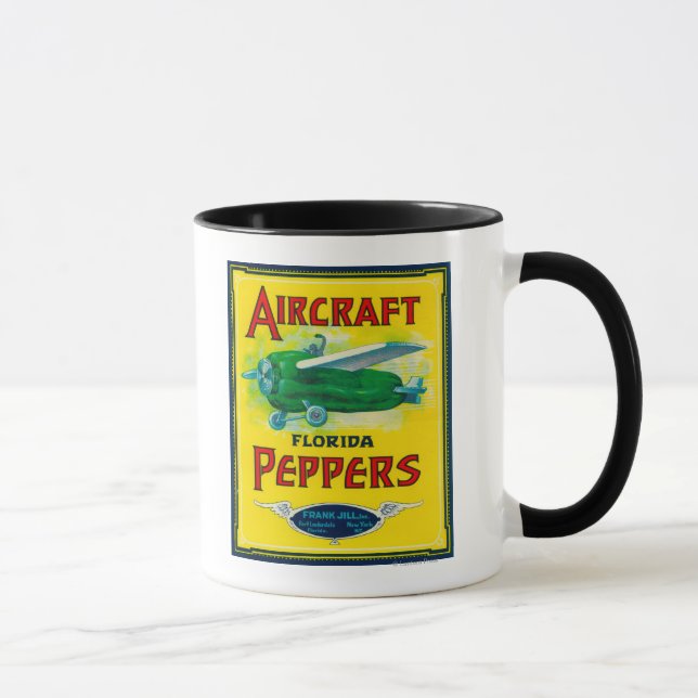Aircraft Pepper Label Mug (Right)