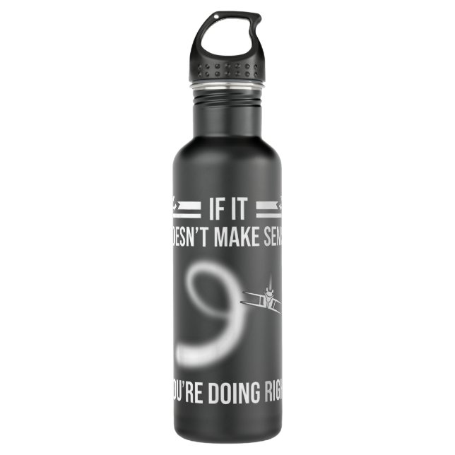 Aircraft Pilot Aeroplane Lover Aviation 710 Ml Water Bottle (Front)