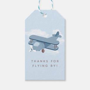Aircraft Pilot Boy's Birthday Favour Gift Tags