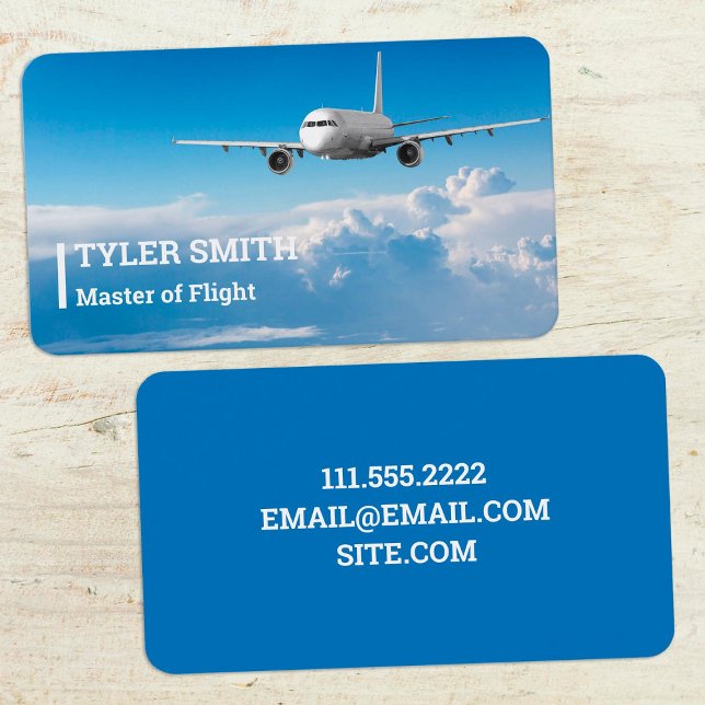 Aircraft Pilot Business Card (Aircraft Pilot Business Cards)