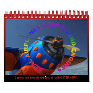 Aircraft Radial Engine mini date book Calendar