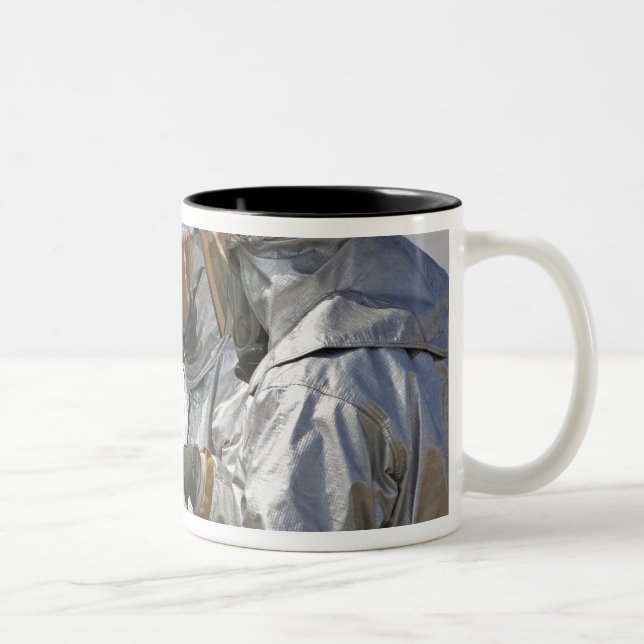 Aircraft Rescue Firefighter Marines Two-Tone Coffee Mug (Right)