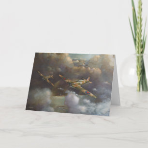 Aircraft - Spitfire Greetings Card