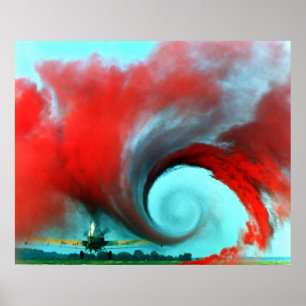 Aircraft Vortex Poster