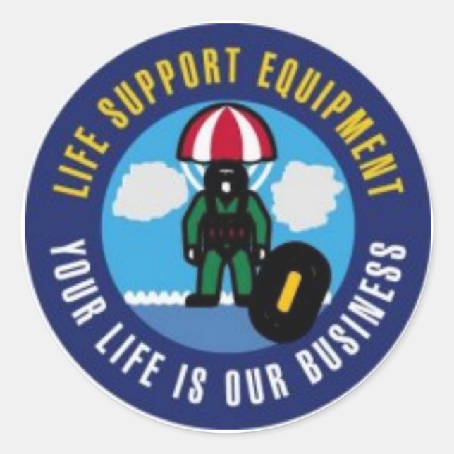 AIRCREW LIFE SUPPORT STICKER (Front)