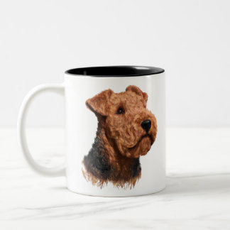 Airdale Terrier Lover Gift Two-Tone Coffee Mug