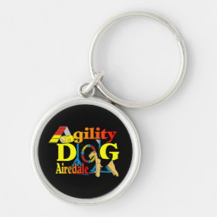 Airedale_Agility Key Ring