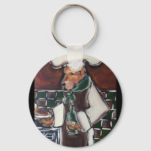Airedale Chef Key Ring