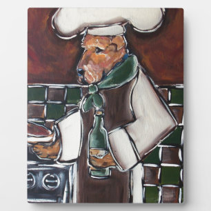 Airedale Chef Plaque