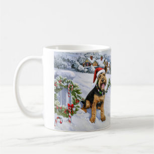 Airedale Christmas Coffee Mug