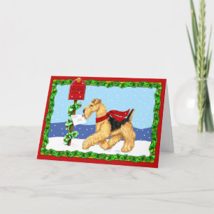 Airedale Christmas Dale Mail Holiday Card