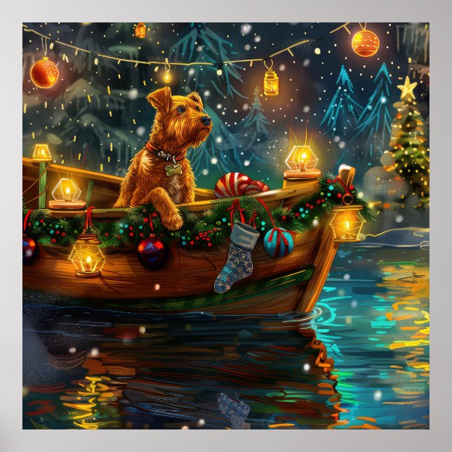 Airedale Christmas Festive Voyage Poster (Front)