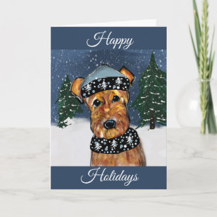 AIREDALE CHRISTMAS HOLIDAY CARD