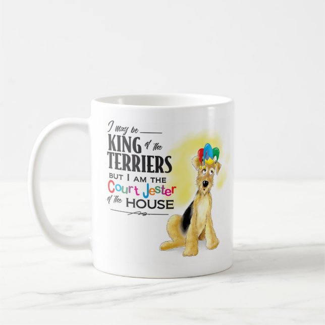Airedale coffee mug (Left)