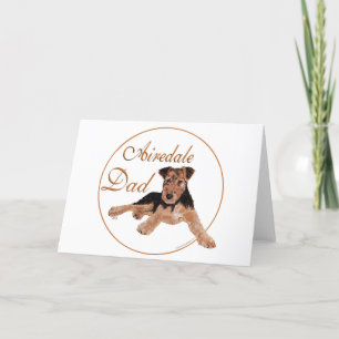 Airedale Dad Card