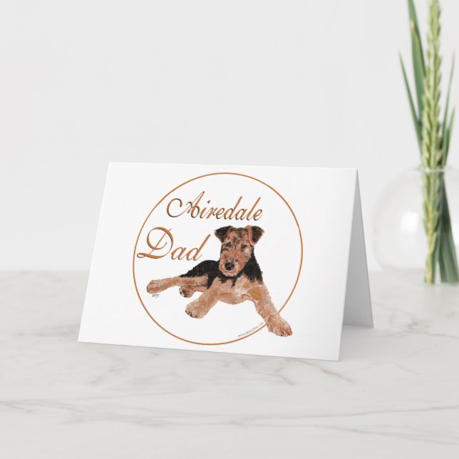 Airedale Dad Card (Front)