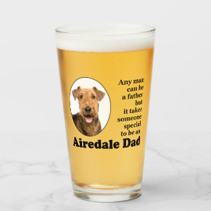 Airedale Dad Glass Tumbler