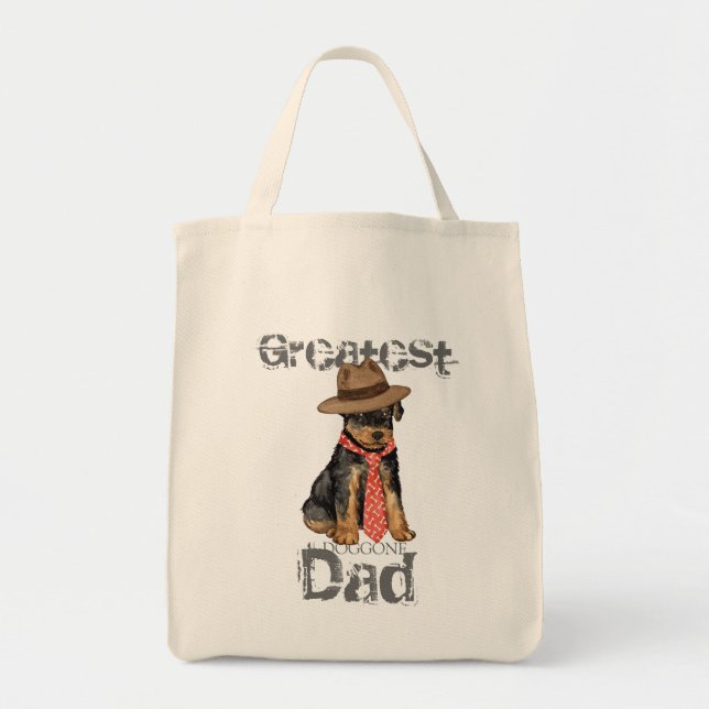 Airedale Dad Tote Bag (Front)