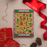 Airedale Dog Countdown Christmas Advent Calendar Holiday Card<br><div class="desc">Airedale Dog Countdown Christmas Advent Calendar Holiday Card features a watercolor of an Airedale Terrier with a red Santa Hat and a red Christmas collar.</div>