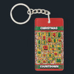 Airedale Dog Countdown Christmas Advent Calendar Key Ring<br><div class="desc">Airedale Dog Countdown Christmas Advent Calendar Keychain features a watercolor of an Airedale Terrier with a red Santa Hat and a red Christmas collar.</div>
