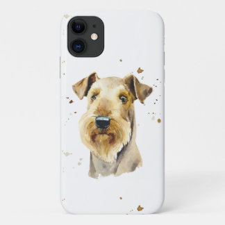 Airedale Dog Pet Puppy Watercolor  iPhone 11 Case