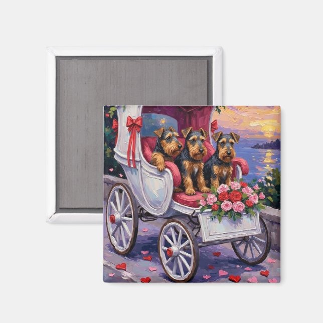 Airedale Dog Valentine's Day  Magnet (Front/Back)