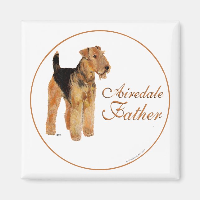 Airedale Father's Day Magnet (Front)