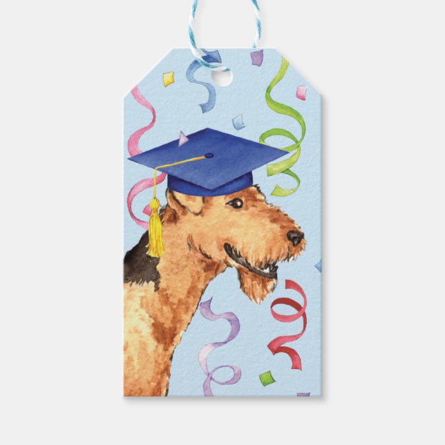 Airedale Graduate Gift Tags (Front)