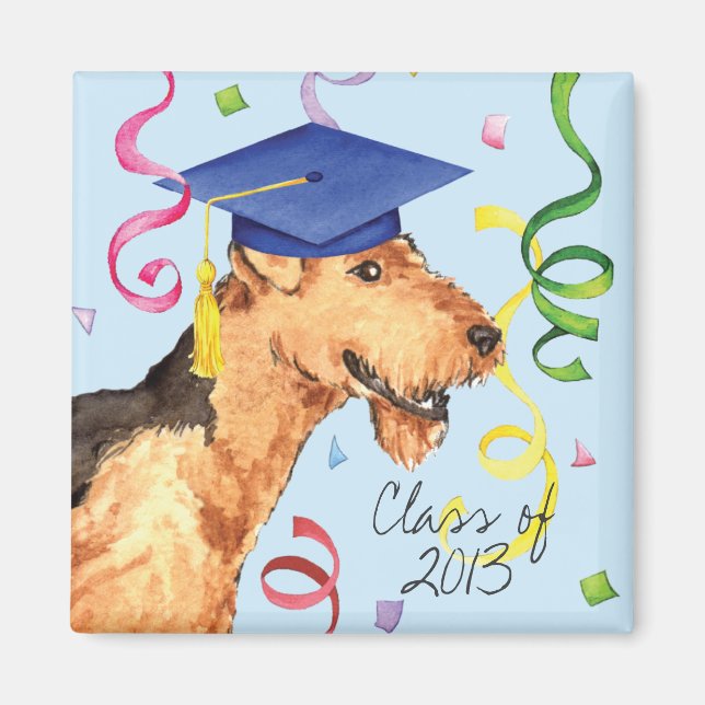 Airedale Graduate Magnet (Front)