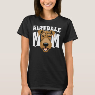 Airedale Mum Cute Airedale Terrier Dog Mum Women's T-Shirt