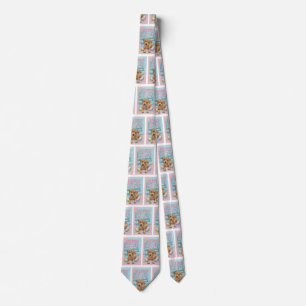 Airedale Puppy Happy Easter Tie
