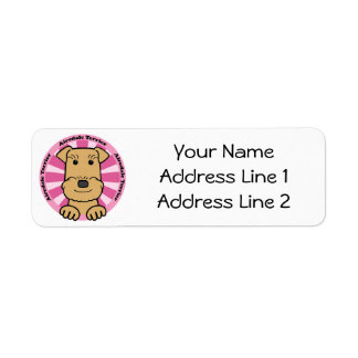 Airedale Return Address Label