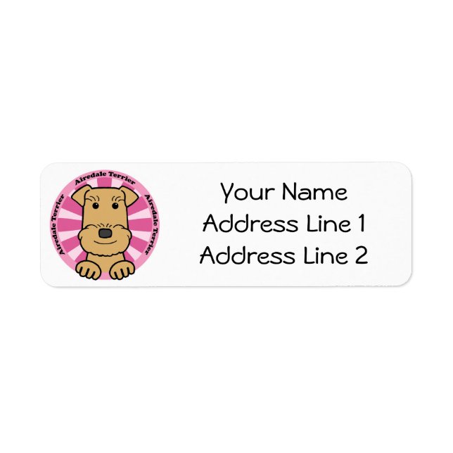 Airedale Return Address Label (Front)