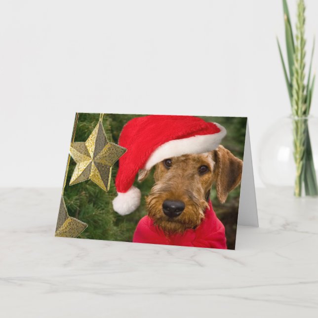 Airedale Season Greetings  card (Front)