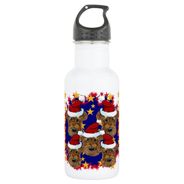 AIREDALE TERRIER 532 ML WATER BOTTLE (Front)