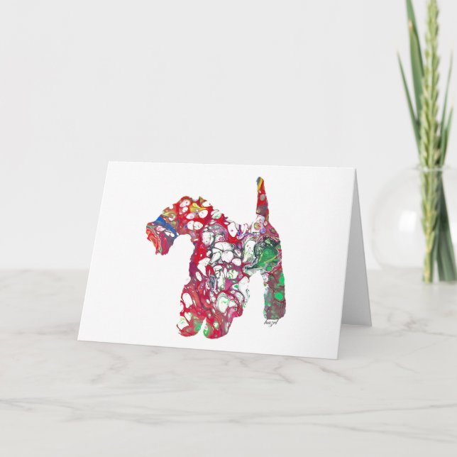 Airedale Terrier, Airedale Terrier Blank Card (Front)