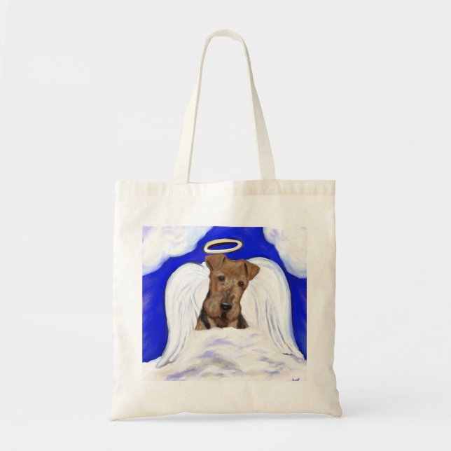 Airedale Terrier Angel Tote Bag (Front)