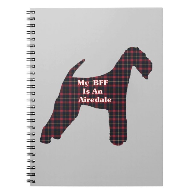 Airedale Terrier BFF Notebook (Front)