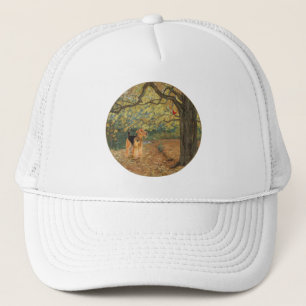 Airedale Terrier Birdwatching Trucker Hat