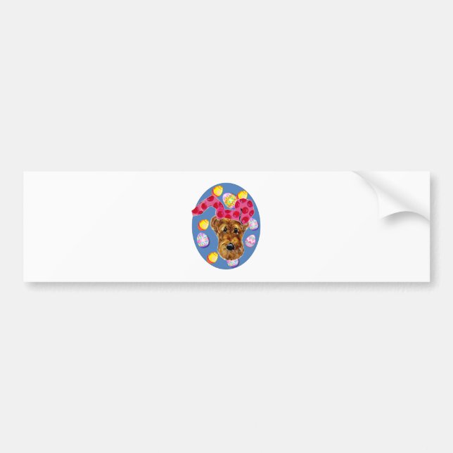 AIREDALE TERRIER BUMPER STICKER (Front)