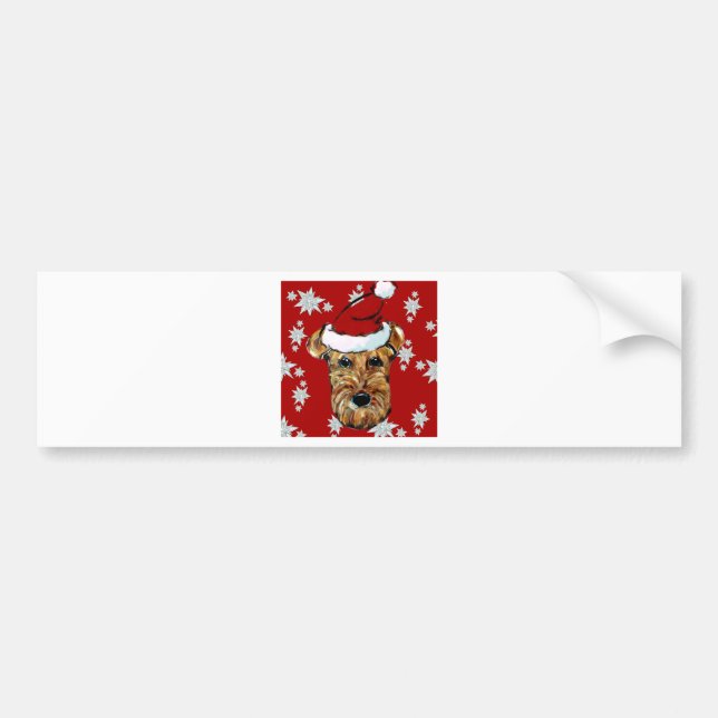 AIREDALE TERRIER BUMPER STICKER (Front)