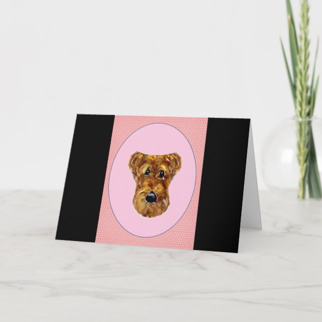 AIREDALE TERRIER CARD (Front)