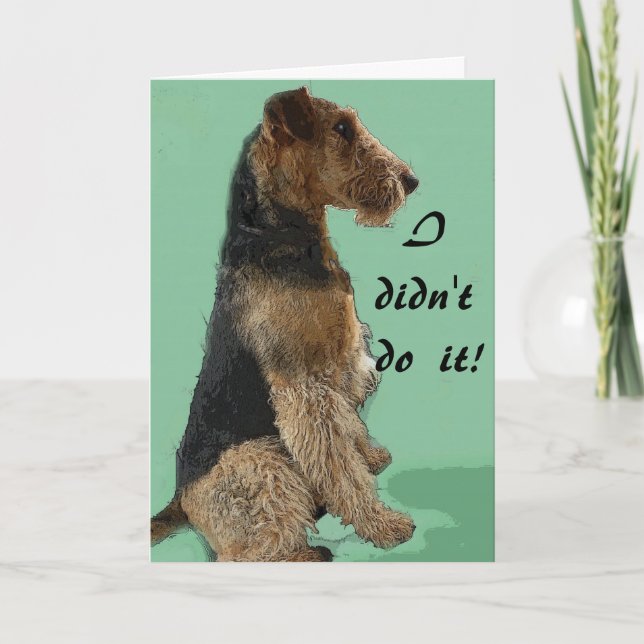 Airedale terrier Card (Front)