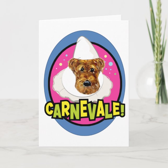 AIREDALE TERRIER CARD (Front)