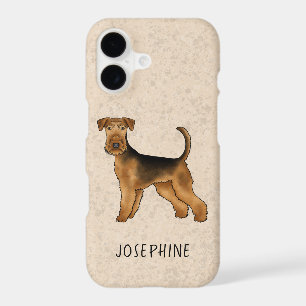 Airedale Terrier Cartoon Dog With Custom Name