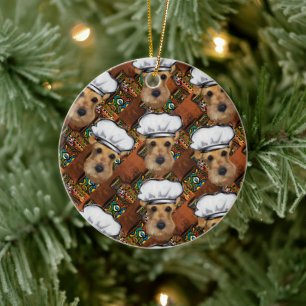 Airedale Terrier           Ceramic Ornament